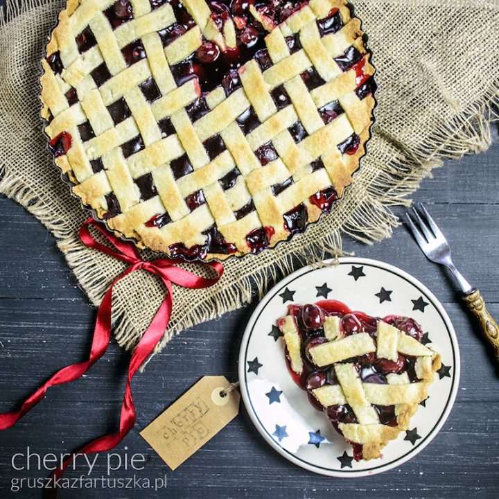 cherry pie czyli kruche ciasto z wiśniami