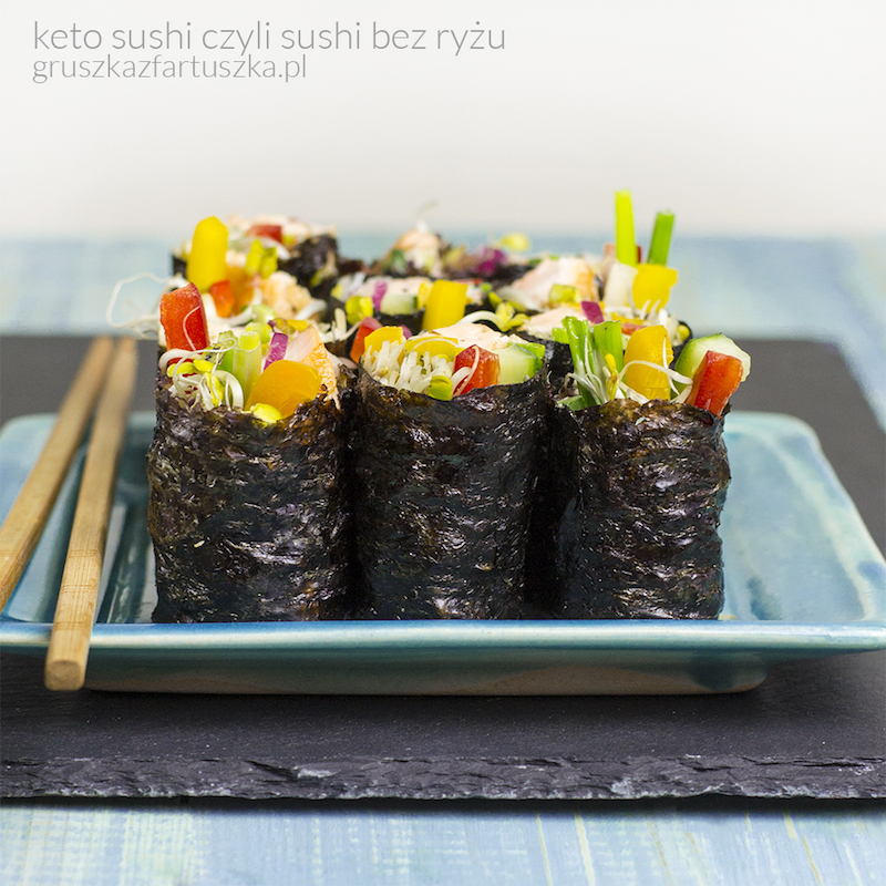 keto sushi czyli sushi bez ryżu